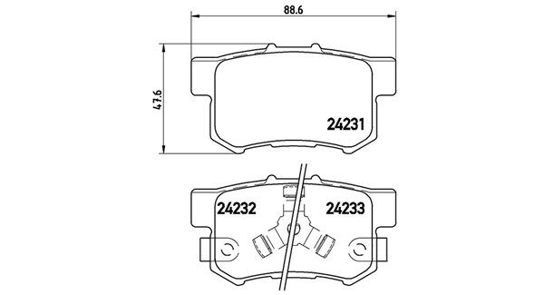 MAGNETI MARELLI stabdžių trinkelių rinkinys, diskinis stabdys 363700428051